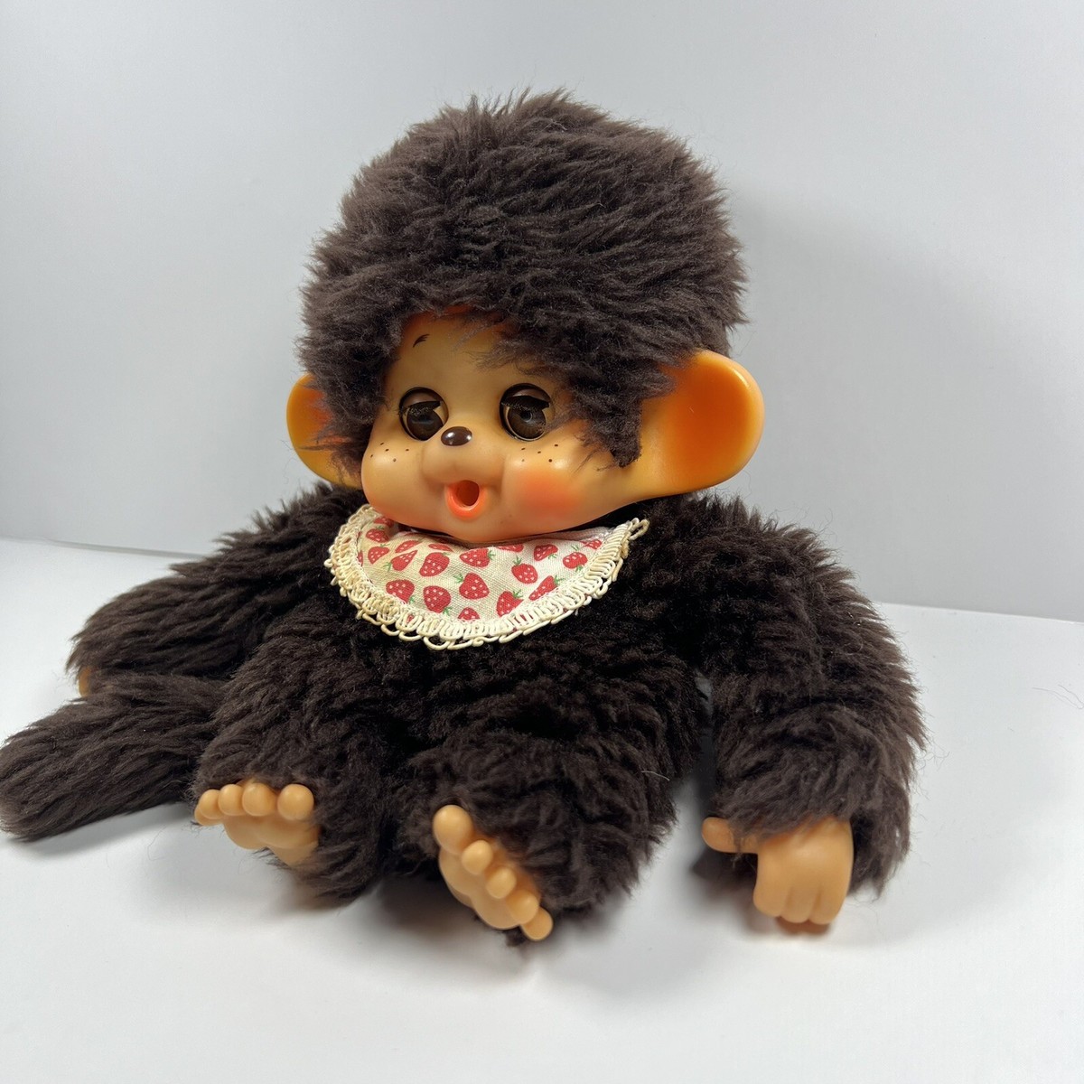 Toho Monchhichi Female Sleep Eyes Japan Vintage Monkey Doll 18 cm