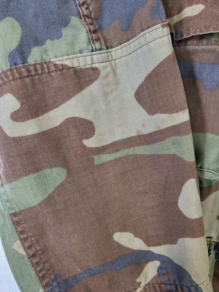 2 US Army Jackets Men's Combat Coat Camouflage Military Vintage Medium