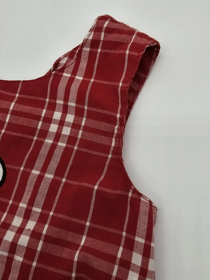 Sara Lynn Togs Georgia Bulldogs Shirt Girls 12 Months Red Plaid Top UAG Dawgs - Image 4 of 4