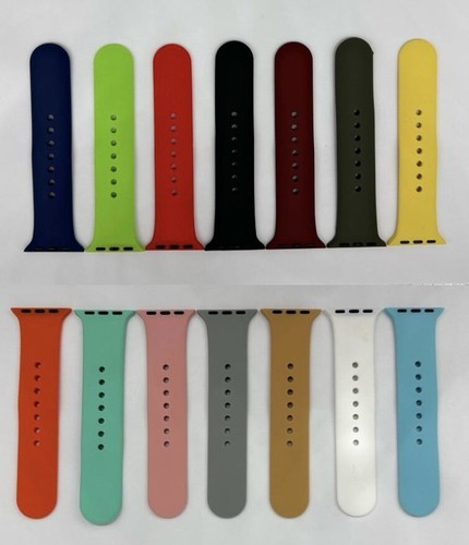 Silicone Band Strap Sports for Apple Watch 8 7 6 5 4 3 2 1 SE 38/40/41/42/44/45