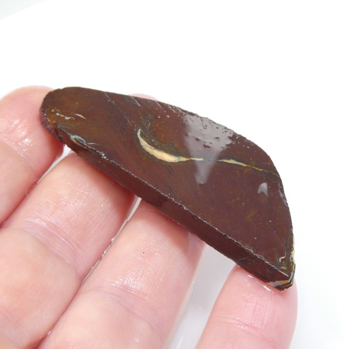 81.20 CT AUSTRALIAN BOULDER OPAL GEM RUB Rough Specimen Lapidary VIDEO RAW - Picture 6 of 13
