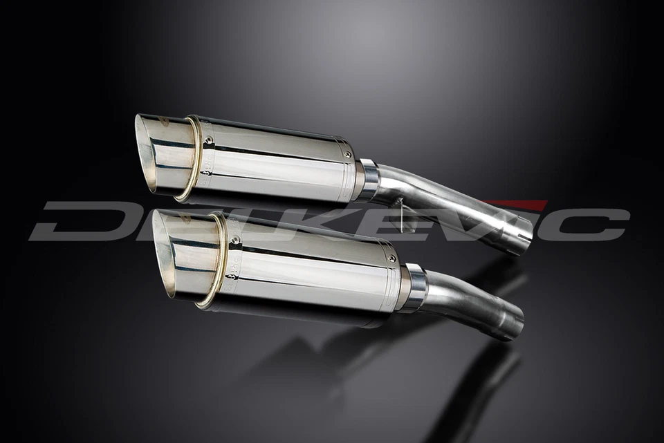 雅马哈 FJ1100 FJ1200 1TX 84-88 一脚蹬 8 英寸圆形不锈钢排气消声器套件 — 第 2/4 张图片