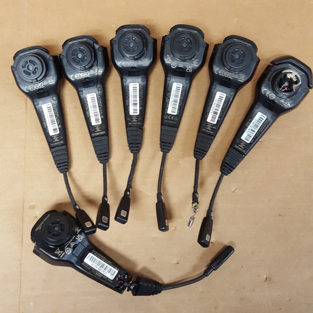 Lot of 7- Zebra HS3100 Rugged Bluetooth EarPiece HS3100-OTH