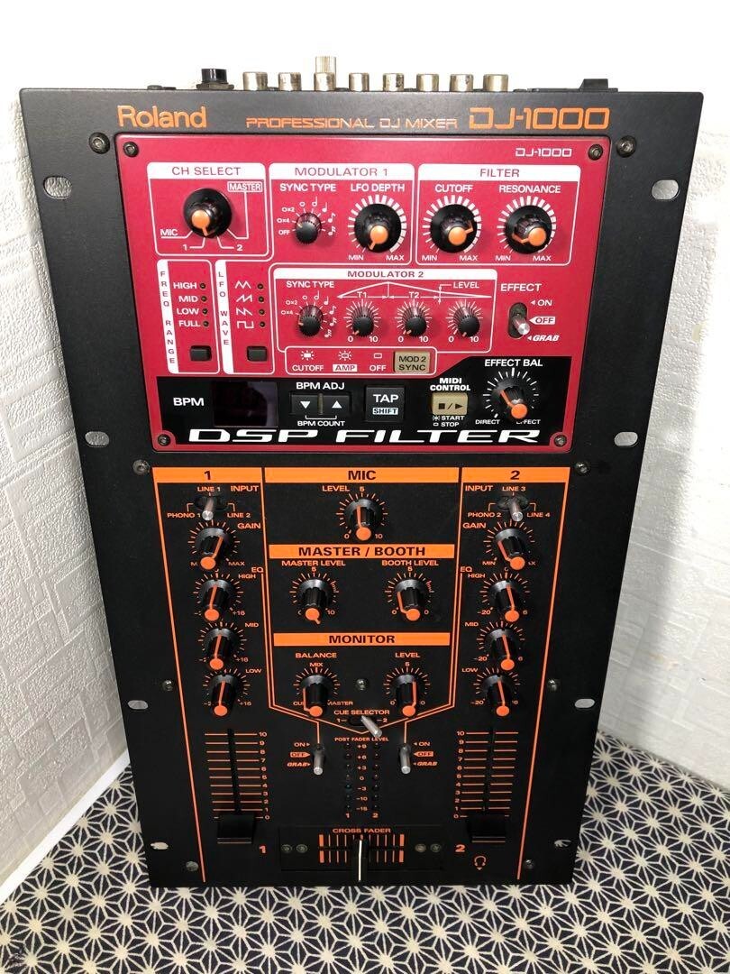 ROLAND DJ-1000 動作確認済み　送料込み　DJミキサー Roland DJ-1000