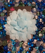 Light Blue Flower Hair Clip