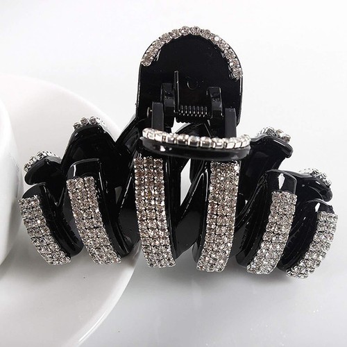 Large Rhinestone Hair Clips Crystal Jaw Clips Hairpin for Women Thick Hair - Picture 6 of 6