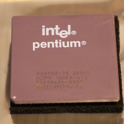 Intel Pentium A80502-75 75MHz SX969 CPU Processor Tested & Working 01