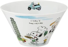NEW SHIMIZU TOGYO Multi Bowl Italy 700ml Snoopy World Travel Se