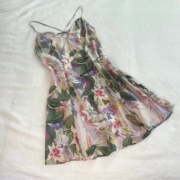 UNDERCOVER Abito Victoria’s Secret G Label SETA floreale slip vintage chemise