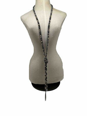 Stella & Dot Zoe Lariat Necklace, Multi Color Metal