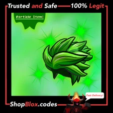 ROBL0X Special Particle Effects Green Energetic Hero Hair Code Sent in Messages