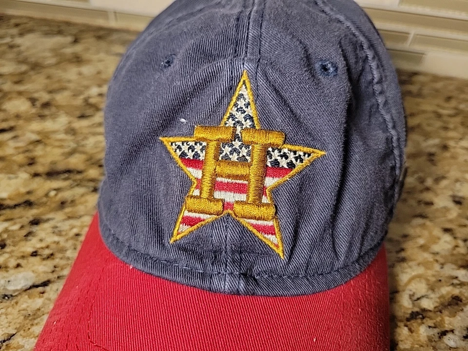 Houston Astros Hat Cap Adult Men Adjustable Strapback MLB Baseball New Era  - Image 2 of 4