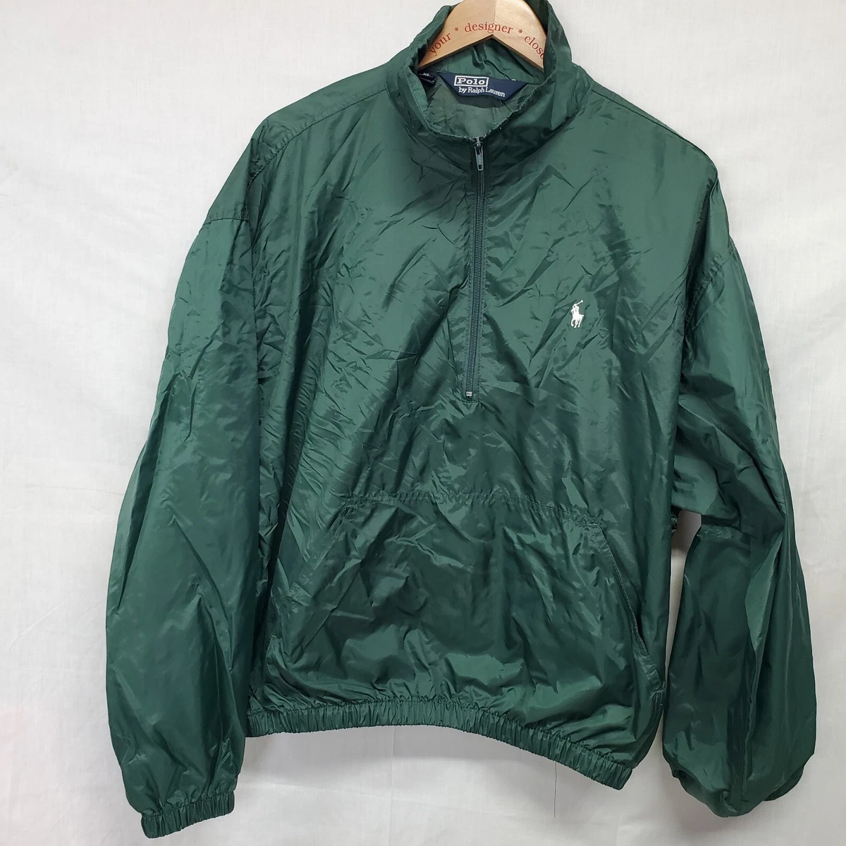 Green polo windbreaker cheap