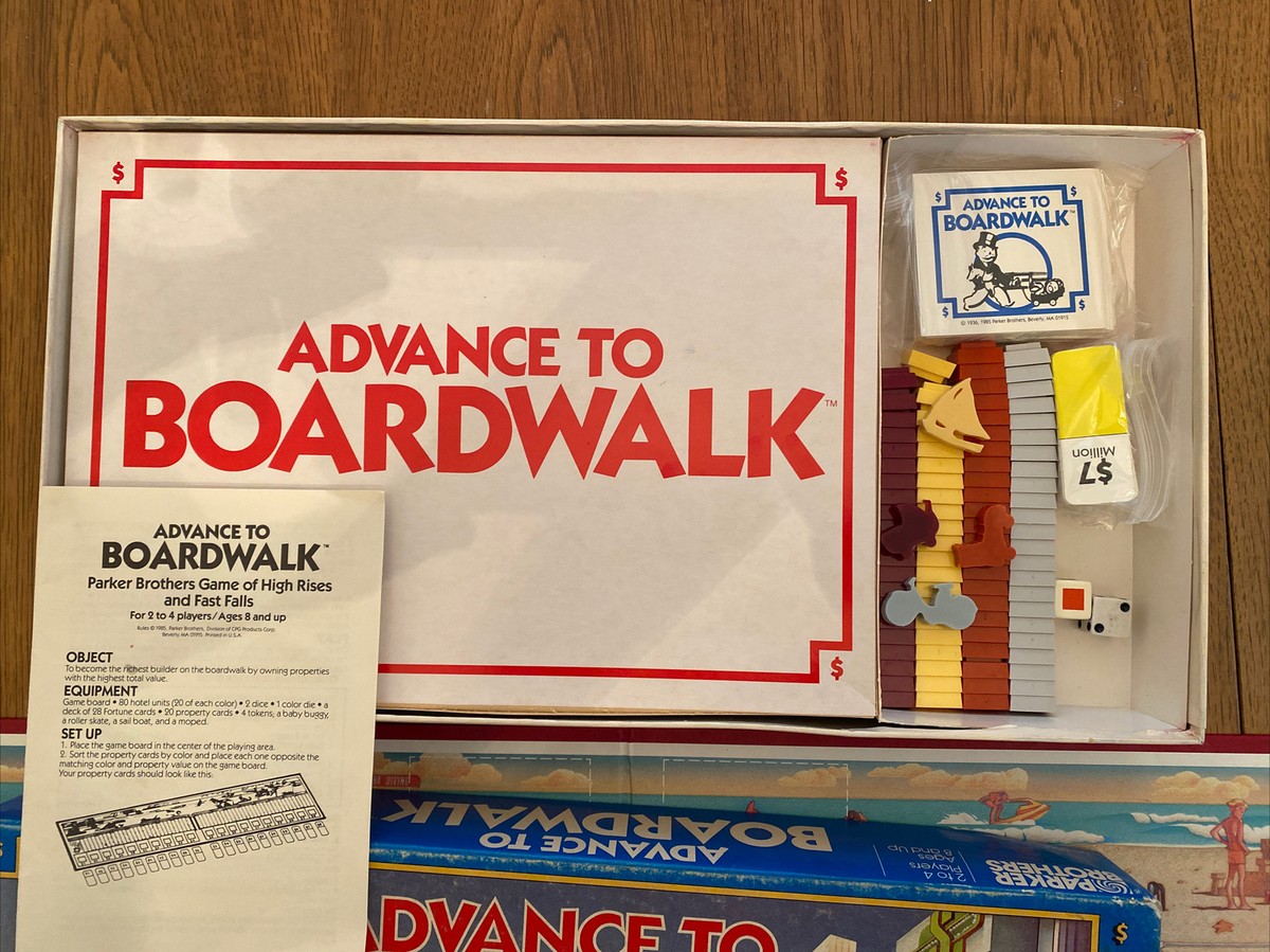 [激レア］モノポリー　advance to boardwalk Vintage Monopoly Advance To Boardwalk Board Game Parker