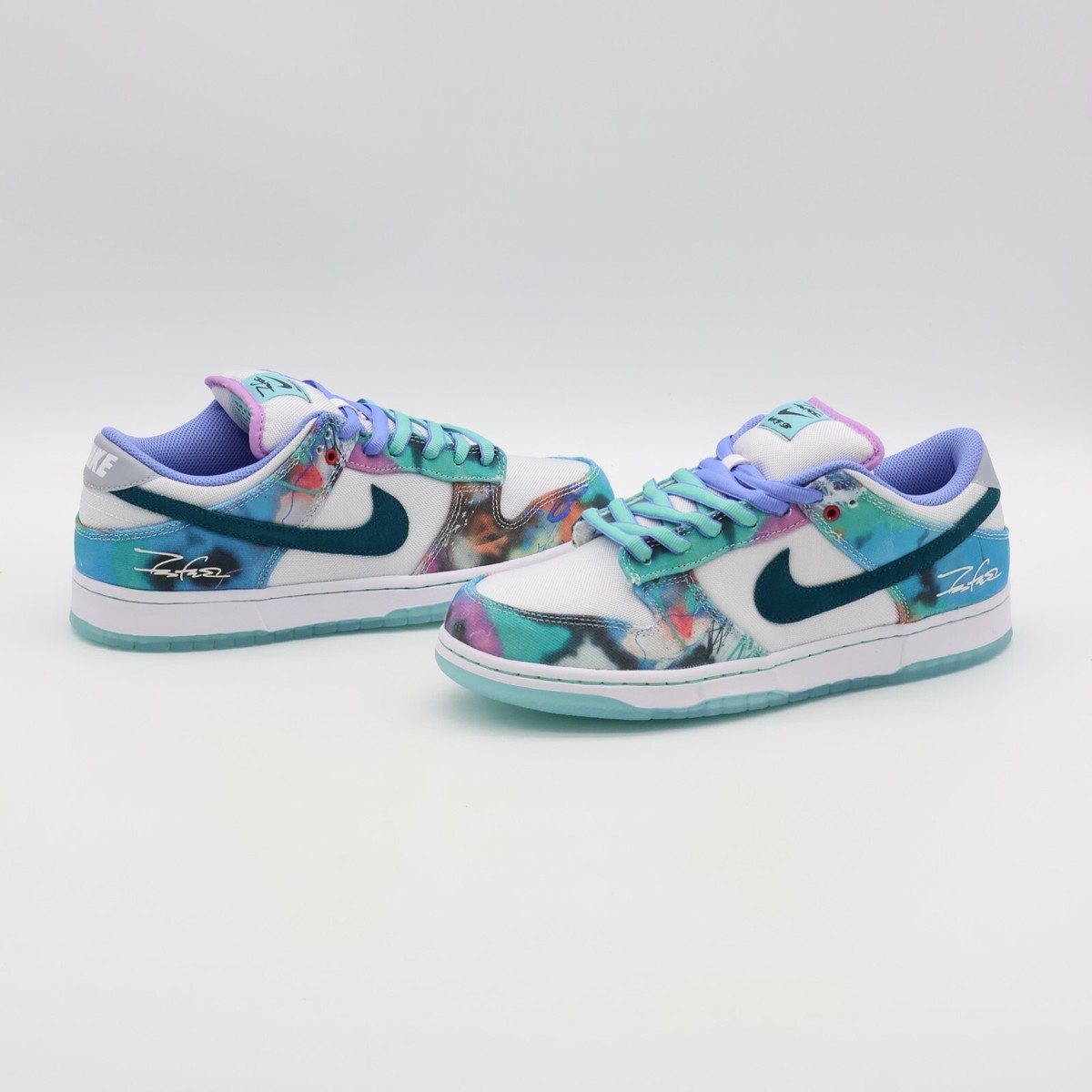 HF6061-400 Futura Nike SB Dunk Low White and Geode Teal (Men's) | eBay