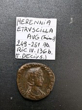Herenia Etruscilla ancient roman coins