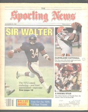THE SPORTING NEWS November 5, 1987 Walter Payton Ozzie Newsome Deion Sanders