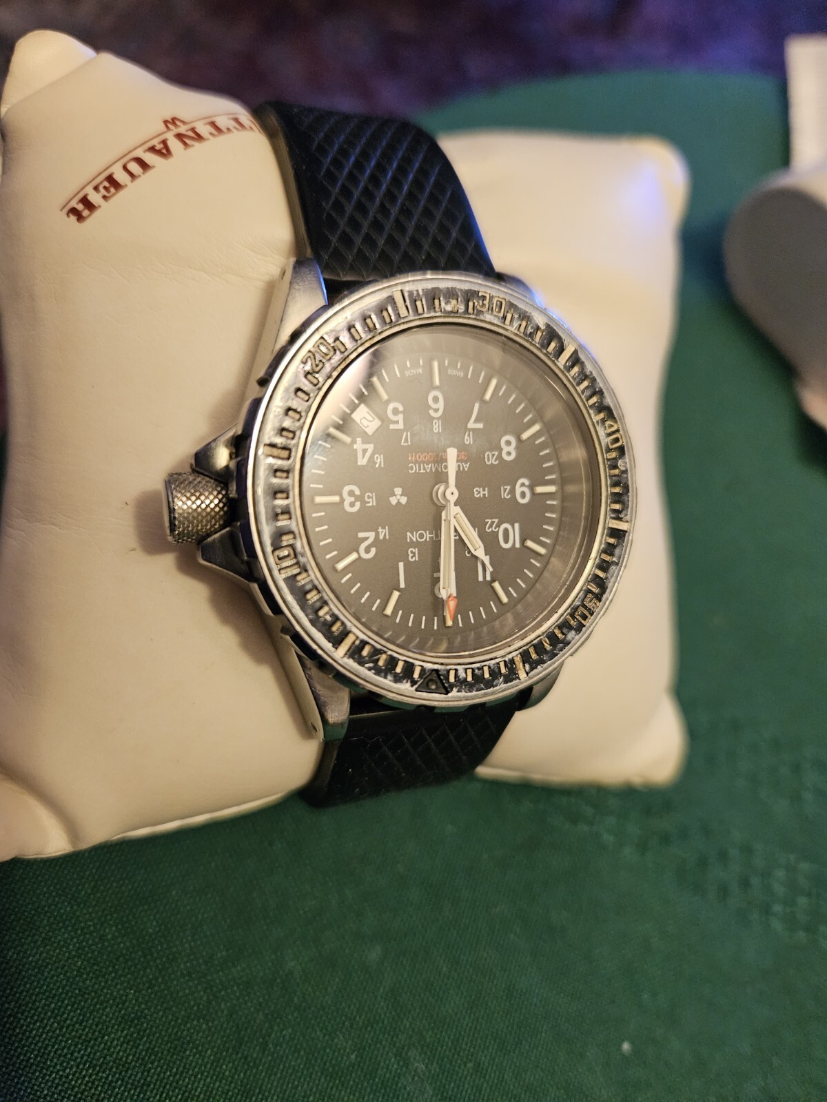 Vintage Marathon Automatic 25 Jewels Diving Watch 316L Working eBay