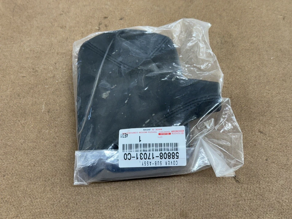 Toyota MR2 SW20 1993+ GENUINO palanca de cambios bota bisel panel moldura cuero OEM Foto 2 de 4