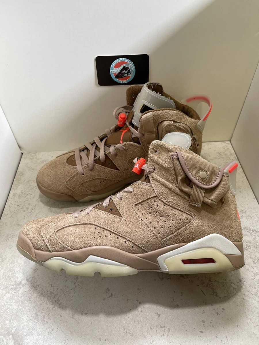 Nike Air Jordan 6 Retro X Travis Scott British Khaki Cactus Jack Size 11 Mens