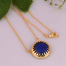 925 Sterling Silver Pendent With Crown Shape Lapis Lazuli Wedding Jewelry Gift