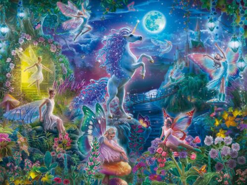 Ceaco - Foil Puzzle - Unicorn Fairytales - 500 Piece Jigsaw Puzzle DAMAGED BOX