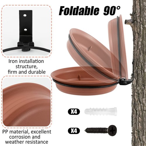 2PCS * Wild Bird Feeder Hanging Feeding Station Garden Water Bath Seed Tray - Bild 4 von 6