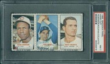 1965 Bazooka Panels #31 / 32 / 33 Frank Robinson/Koufax/Colavito PSA 7  (5616)