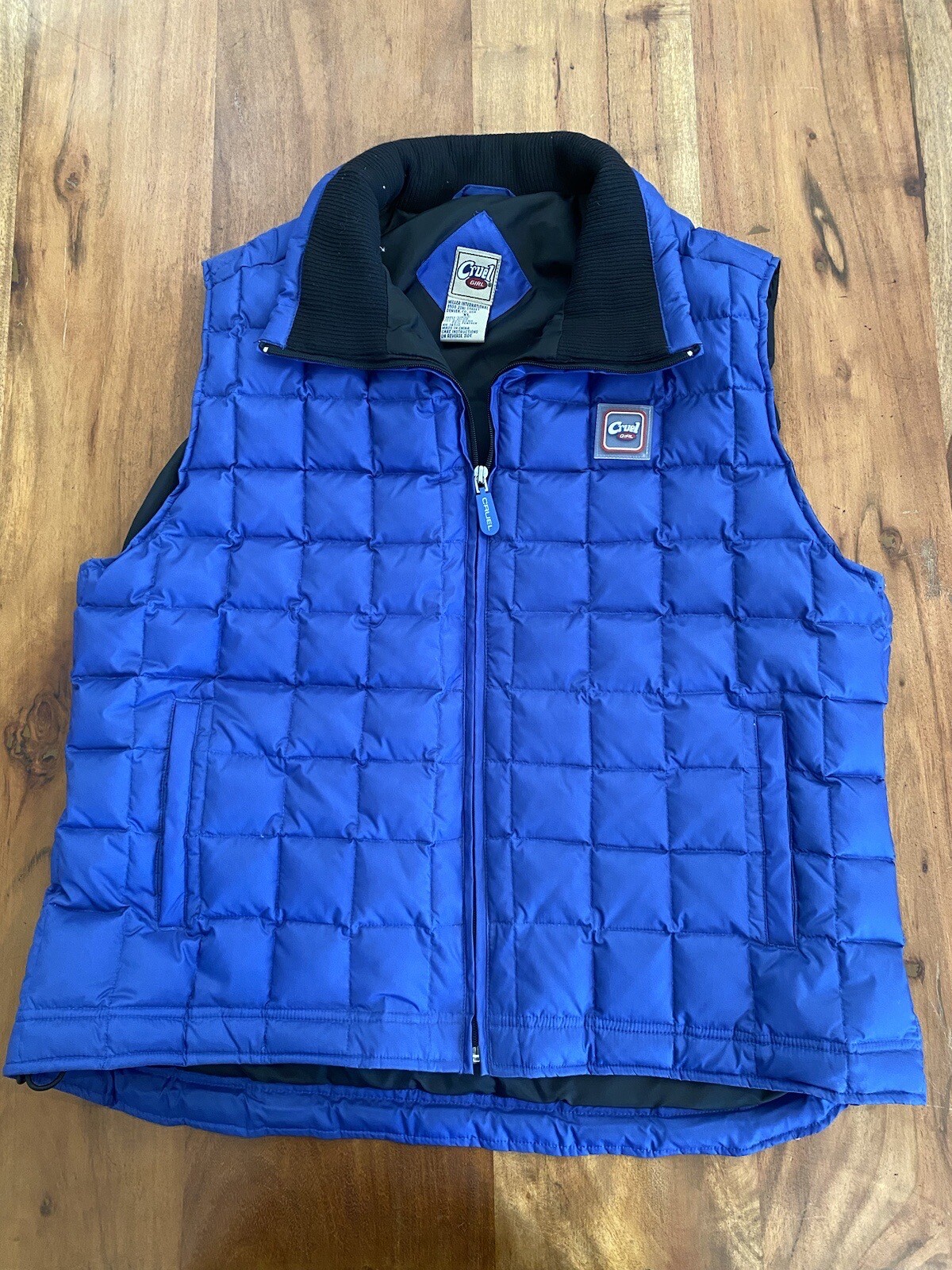 Cruel Girl Vintage 90s Y2k Puffer Vest Goose Down XL … Gem