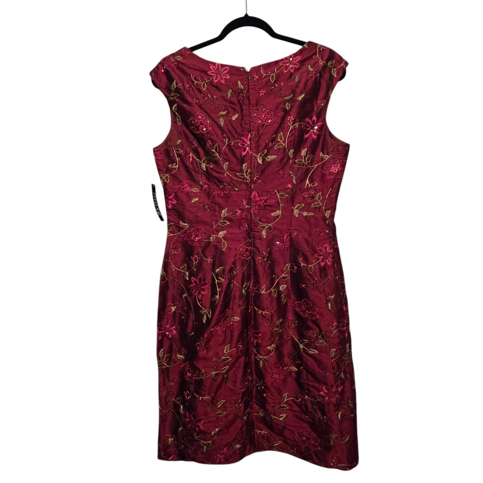 Vestido Babydoll De Colección Muse Nuevo con Etiquetas Mujer Seda 12 Y2K Años 90 Floral Bordado Cachicho Foto 2 de 4