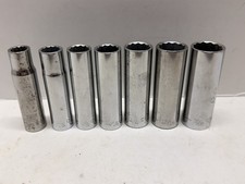 Craftsman Usa 7 Piece Extra Deep 12 Point Socket Set Sae 12 - 78 12 Drive