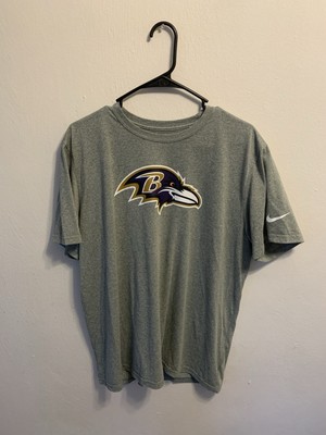 Baltimore Ravens Men's T-Shirt - XL - Gray - Nike - SEE DESCRIPTION