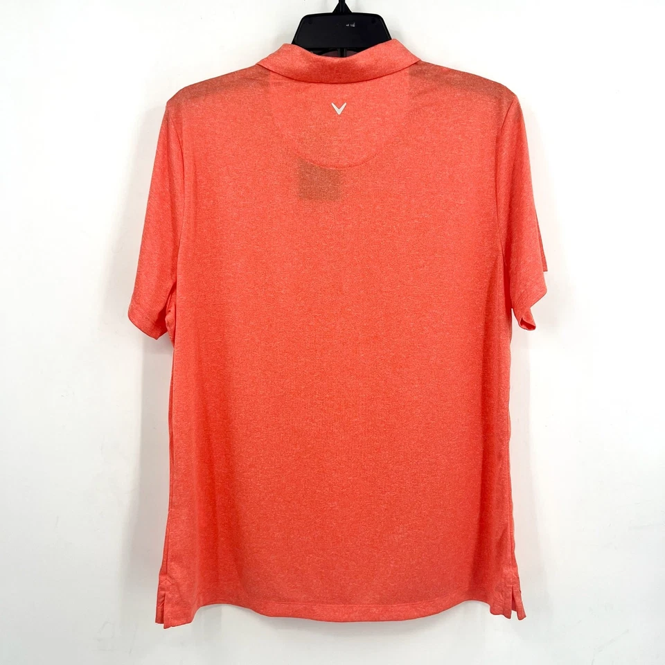 CALLAWAY Womens 1/4 Zip Golf Polo Shirt XL Orange Short Sleeve NWT Foto 4 de 4