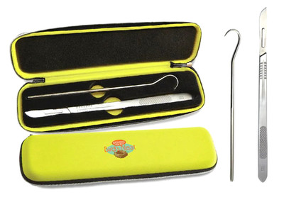 Bird's Nest Tool Kit  With Yellow Zipper Case  Blade And Information Sheets