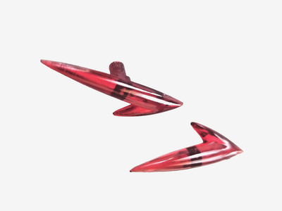 LAMBRETTA VESPA RED ULMA FLORIDA LEGSHIELD CRASHGUARD BAR ARROWS