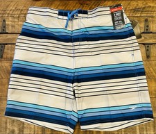 Speedo Men's Boardshort Swim Trunks Blues XXL UPF 50 Striped