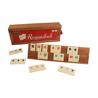 Front Porch Classics, Rummikub Vintage Edition in AllWood Storage Case with 4...