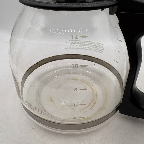 Mr. Coffee caraffa vetro di ricambio 12 tazze manico coperchio nero E222AJ *LEGGI - Foto 6 di 9