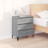 Sideboard Grau Sonoma 60X35X70 Cm Holzwerkstoff Beistellschrank