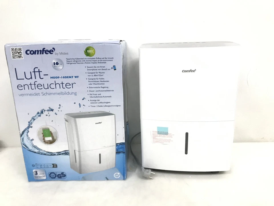 COMFEÉ Comfee Luftentfeuchter 16L/24h,Raumgroesse ca.80m³(32m²),APP-faehig,Smart modu