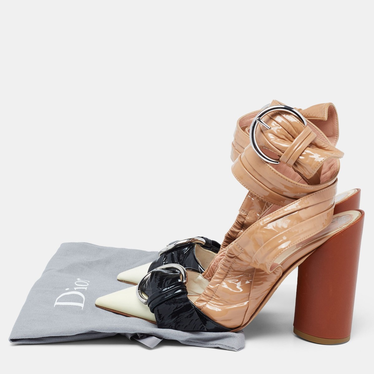 靴 Vintage Dior Leather Pumps 36 1/2 vintage dior leather loafer heels 38 | eBay