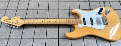Aria Pro II ST Typ natürliche SSH-E-Gitarre mit großem Kopf Versand aus Japan