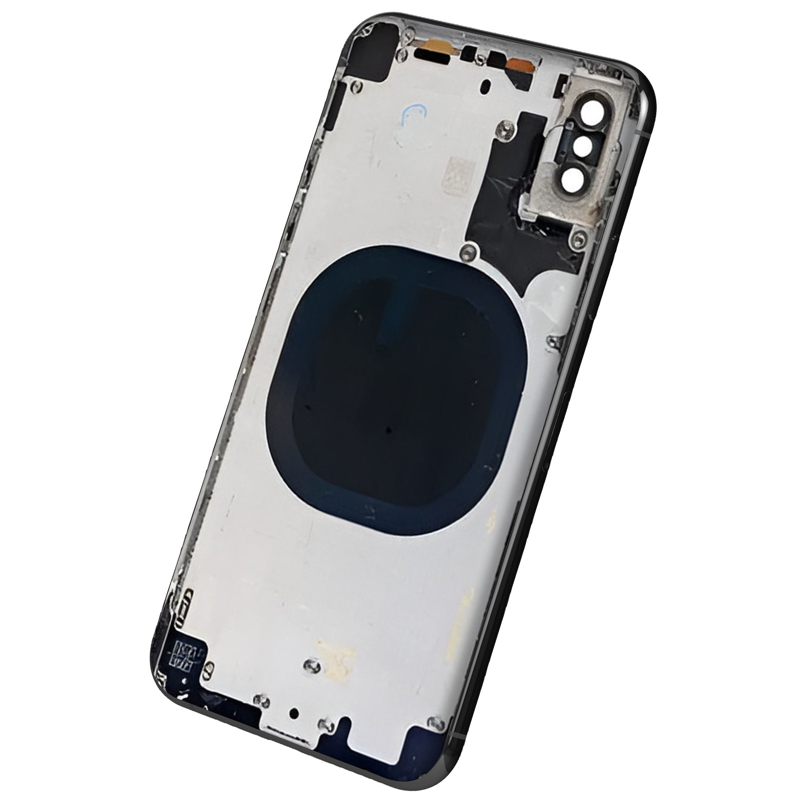Châssis iPhone X remplacer boîtier rayé vitre arrière noire - 2
