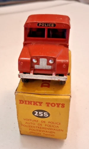 VINTAGE DINKY TOYS BY MERSEY TUNNEL POLICE VEHICLE #255  BOXED AS SHOWN