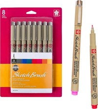 SAKURA Pigma Sketch Brush - Archival Ink Sketching Pens - Art Pens for Calligrap