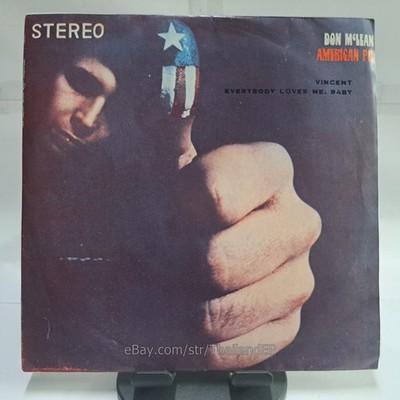 DON McLEAN /VINCENT /AMERICAN PIE / THAILAND EP 45 THAI