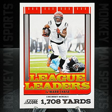 2025 Score Football - Ja'Marr Chase - LEAGUE LEADERS #2 BENGALS MINT