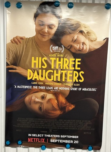 His Three Daughters Original DS Movie Poster 27X40 Carrie Coon, Natasha Lyonne - Picture 3 of 4