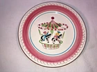 Stangl Pottery Pink Carousel Child's 9 Inch Plate Mint USA