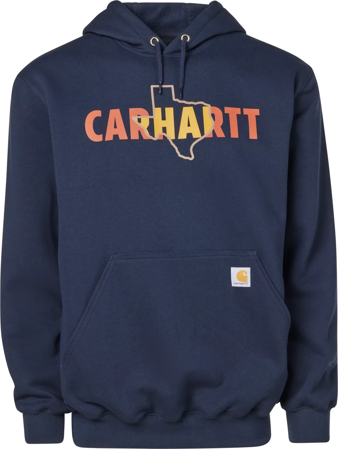 Carhartt Texas Graphic Loose Fit Hoodie Sweatshirt Navy Men's SZ S